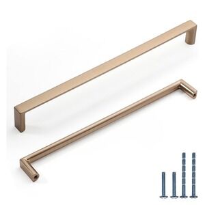 10 Pack 8-13/16 Inch(224Mm) Kitchen Cabinet Handles Champagne Bronze Cabinet Pul